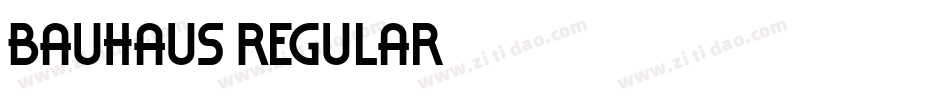 Bauhaus Regular字体转换